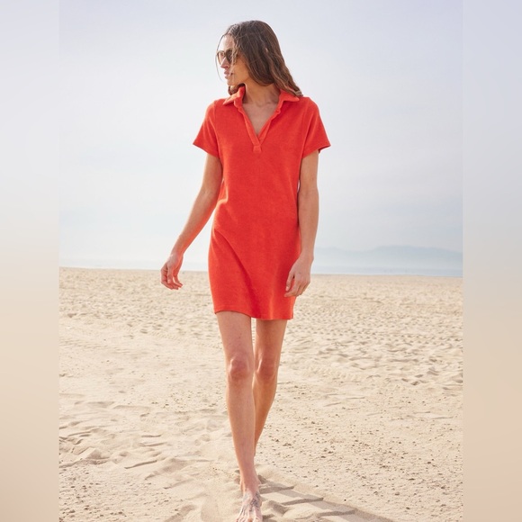 Sundry Mini Polo Dress Terry